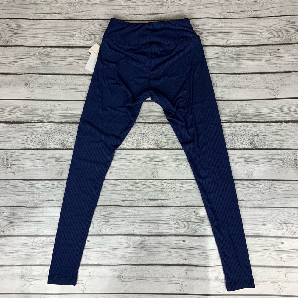 Ultra Flirt Dark Blue Cross Waist Leggings - Picture 3 of 7